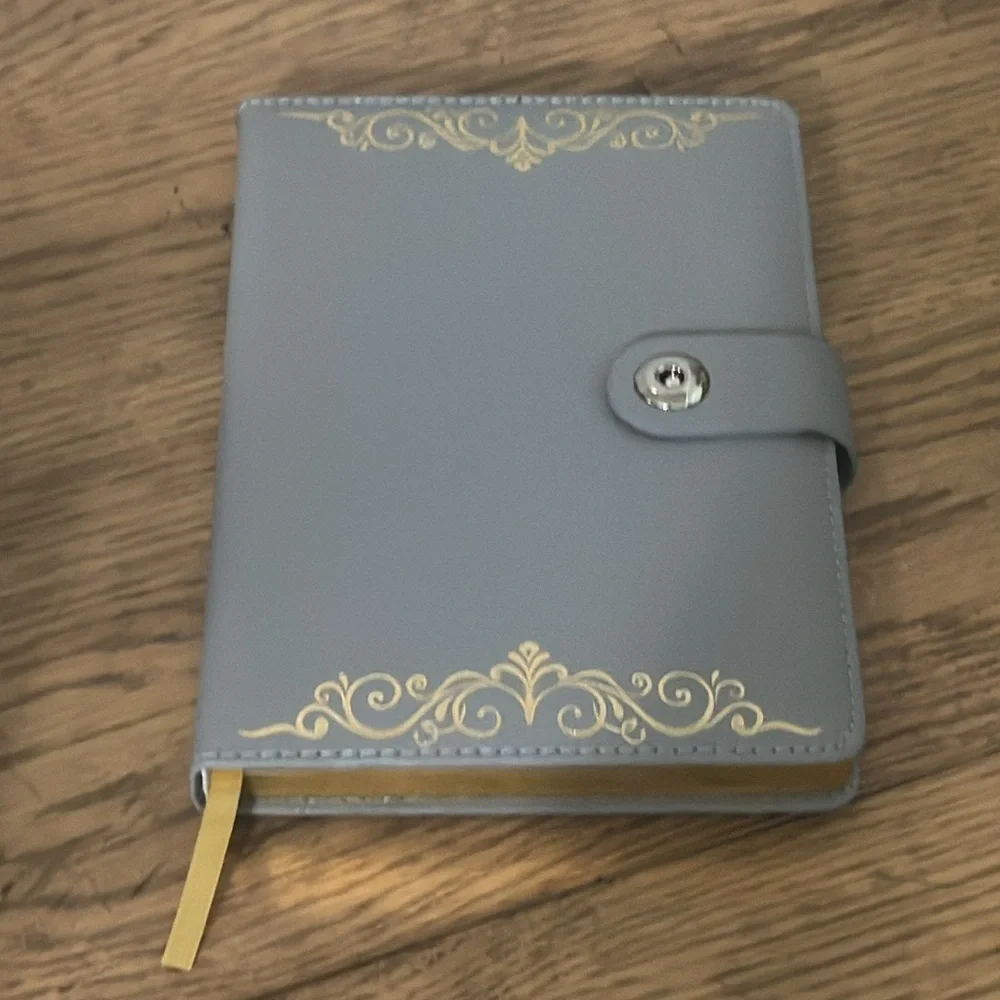 CUSTOM ENGRAVED JOURNAL VEGAN LEATHER SLATE MONOCHROME